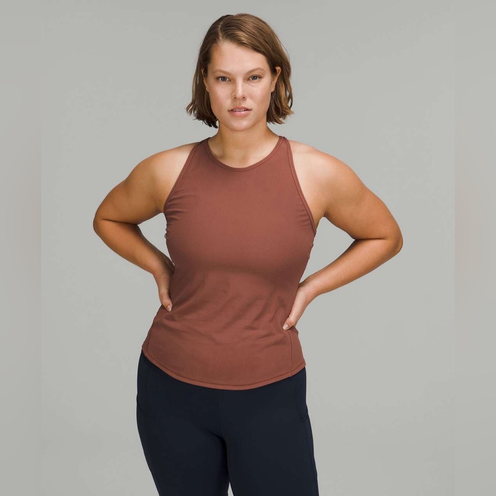 Lululemon Base Pace Ribbed Tank Top Ancient Copper